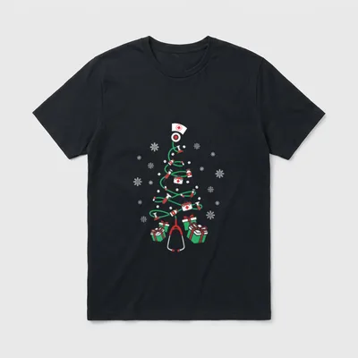 Xmas LPN Stethoscope RN Nursing Christmas T-Shirt – Classic T-Shirt in Black