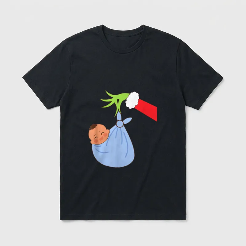 NICU Labor Delivery Nurse Santa Christmas T-Shirt – Classic T-Shirt in Black