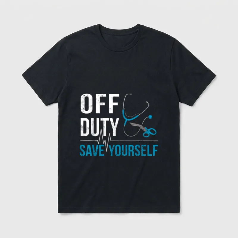 Yourself Sarcasm EMS Medical Ambulance Nurse T-Shirt – Classic T-Shirt in Black
