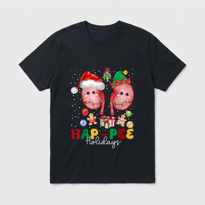 Dialysis Nurse Kidney Xmas T-Shirt – Classic T-Shirt in Black