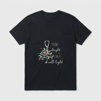 Bright Like a Call Light Shine T-Shirt – Classic T-Shirt in Black