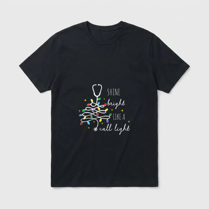 Bright Like a Call Light Shine T-Shirt – Classic T-Shirt in Black