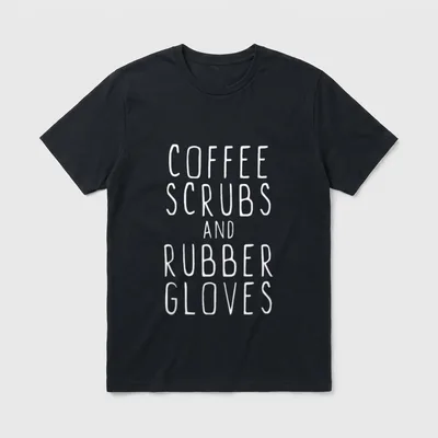 Scrubs and Rubber Gloves Cool Nurse T-Shirt – Classic T-Shirt in Black