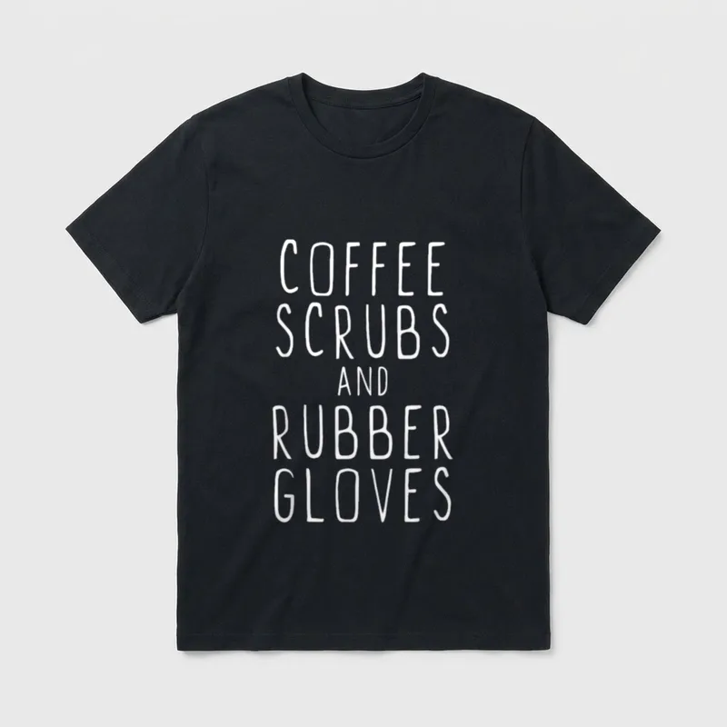 Scrubs and Rubber Gloves Cool Nurse T-Shirt – Classic T-Shirt in Black