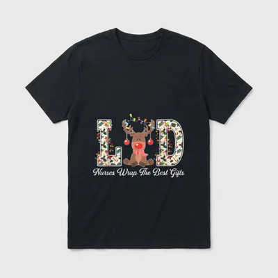 L D Delivering Nurses Wrap T-Shirt – Classic T-Shirt in Black