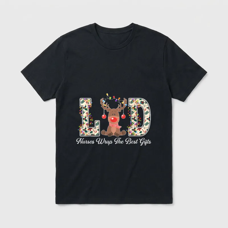 L D Delivering Nurses Wrap T-Shirt – Classic T-Shirt in Black