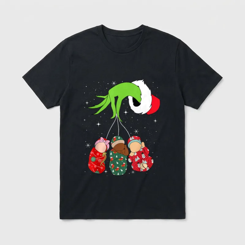 Labor Delivery Nurse Xmas Pajamas Holiday T-Shirt – Classic T-Shirt in Black