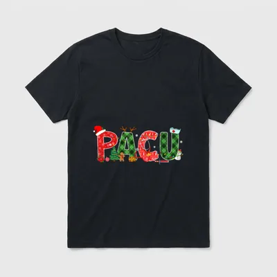 Buffalo Plaid Pacu Nurse Christmas Tree T-Shirt – Classic T-Shirt in Black