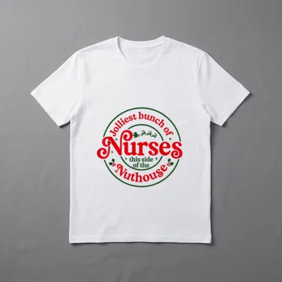 Group Work Jolliest Bunch of Christmas T-Shirt – Classic T-Shirt in Black