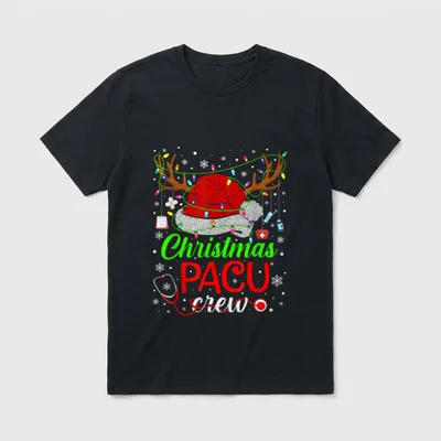 Christmas PACU Nurse Crew Santa Life T-Shirt – Classic T-Shirt in Black
