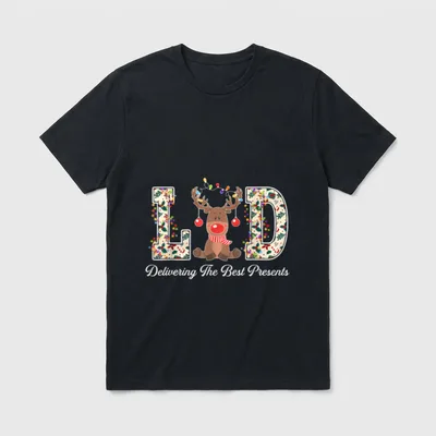 D Delivering the Best Presents Nurse T-Shirt – Classic T-Shirt in Black