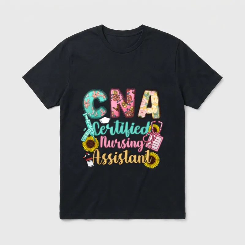 CNA Certified Nursing Assistant Healthcare T-Shirt – CNA Certified Nursing Assistant – Classic T-Shirt in Black