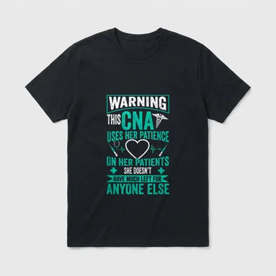 CNA Nurse Certified Assistant T-Shirt – Classic T-Shirt in Black