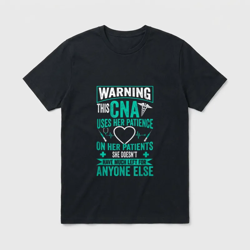 CNA Nurse Certified Assistant T-Shirt – Classic T-Shirt in Black