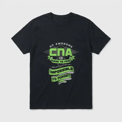 Awesome CNA Certified Nursing Assistant Medical T-Shirt – Classic T-Shirt in Black