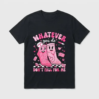 Fall for Me RN PCT CNA T-Shirt – “WHATEVER you do DON’T FALL FOR ME” – Classic T-Shirt in Black