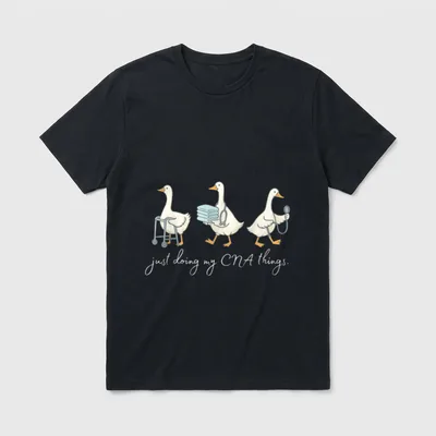 Silly Goose CNA Certified Nursing Assistant T-Shirt – Classic T-Shirt in Black