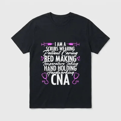CNA Life Nursing for Certified Education T-Shirt – Classic T-Shirt in Black