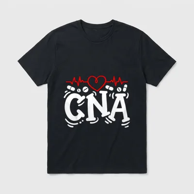 CNA Certified Nursing Assistant Professional T-Shirt – Classic T-Shirt in Black