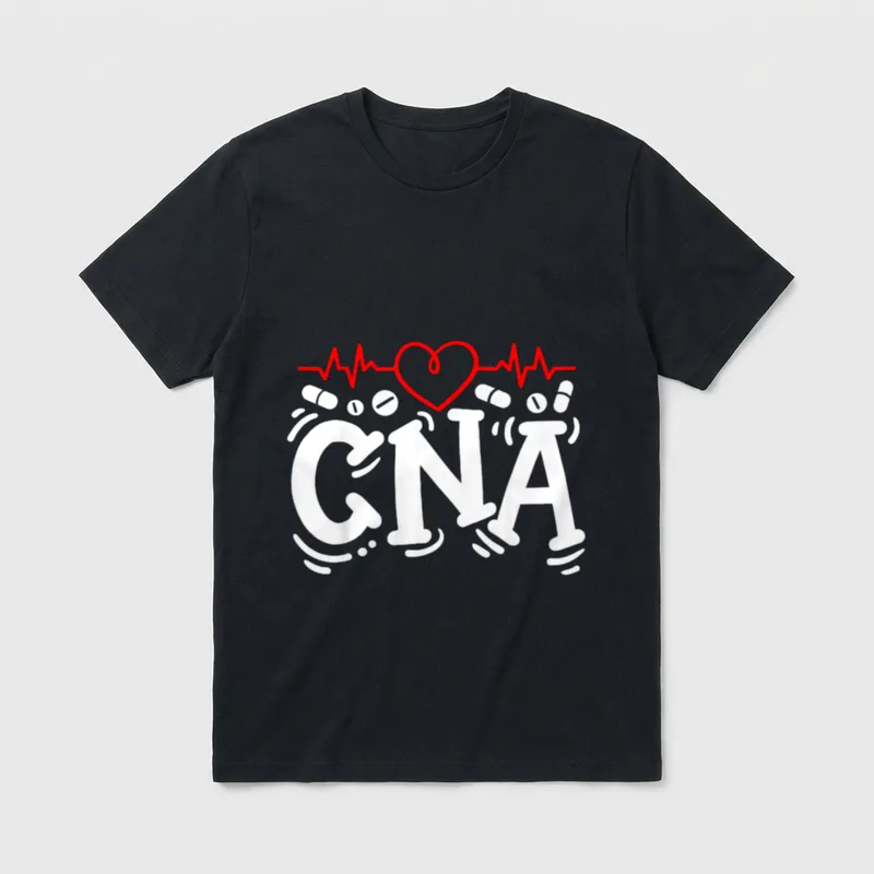CNA Certified Nursing Assistant Professional T-Shirt – Classic T-Shirt in Black