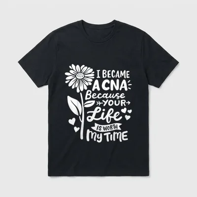 CNA Certified Nursing Assistant Certification T-Shirt – Classic T-Shirt in Black