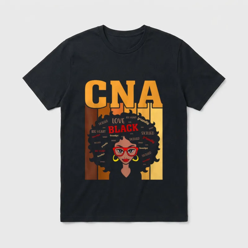 CNA Certified Nursing Assistant X Black T-Shirt – Classic T-Shirt in Black