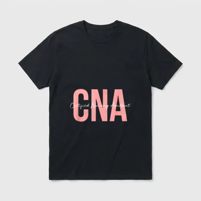 CNA Certified Nursing Assistant Medical Registered T-Shirt – Classic T-Shirt in Black