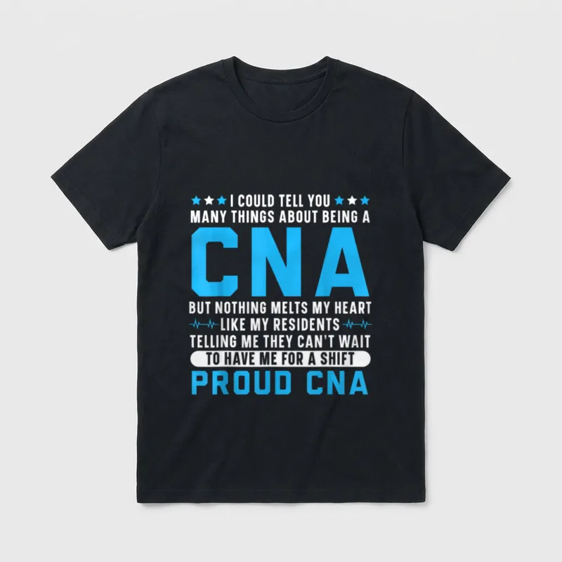 Certified Nursing Assistant Medical Worker Who T-Shirt – Classic T-Shirt in Black