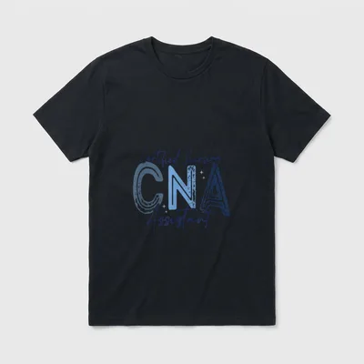 Certified Nurse Assistant Nursing CNA Vintage T-Shirt – Certified Nursing Assistant CNA lettering – Classic T-Shirt in Black