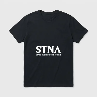 STNA Butt Wiper State Tested Nursing T-Shirt – STNA STATE TESTED BUTT WIPER printed lettering – Classic T-Shirt in Black