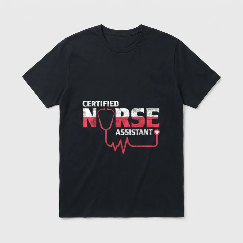 Certified Nurse Assistant Healthcare T-Shirt – Classic T-Shirt in Black