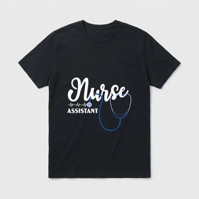 Nurse Assistant Certified Nursing Medical Who T-Shirt – Classic T-Shirt in Black