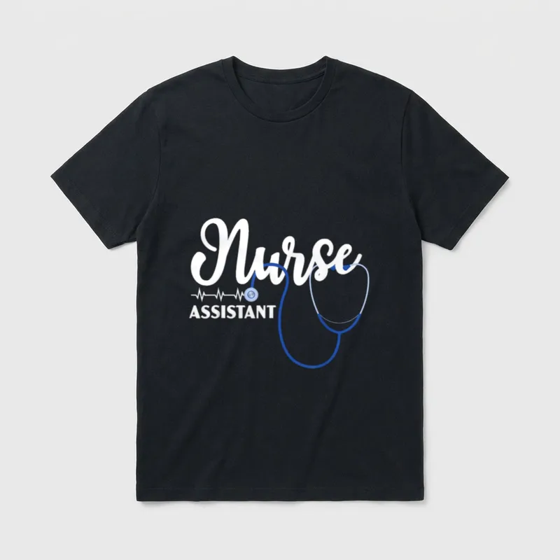 Nurse Assistant Certified Nursing Medical Who T-Shirt – Classic T-Shirt in Black