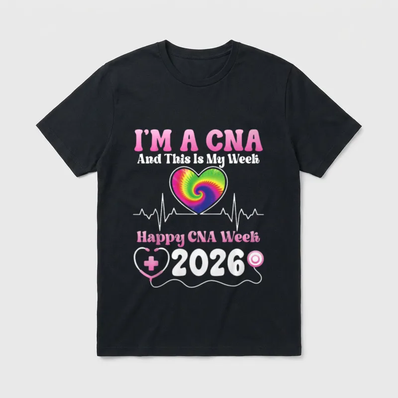 Happy CNA Week 2026 Certified Nursing T-Shirt – Classic T-Shirt in Black