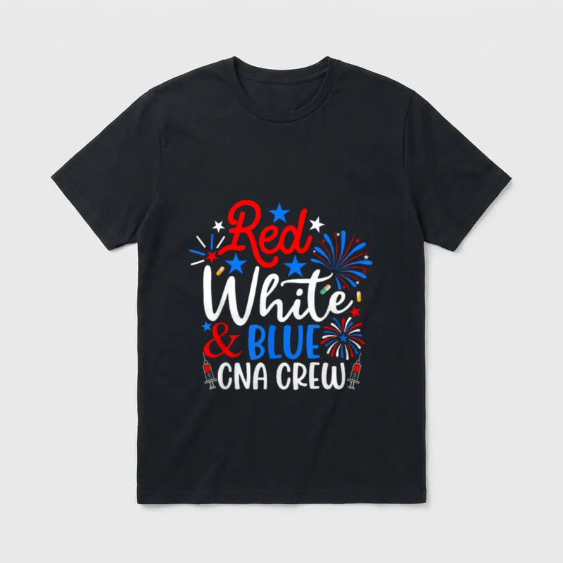 Crew Funny 4th of July White T-Shirt – Classic T-Shirt in Black