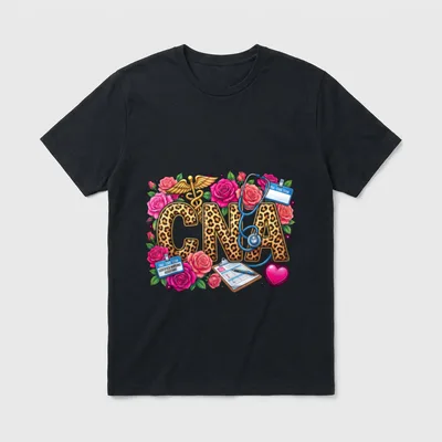 Hearts Certified Nursing Assistant Nurse CNA T-Shirt – Classic T-Shirt in Black