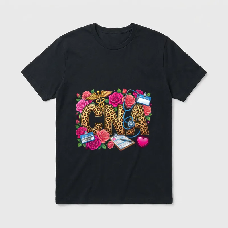 Hearts Certified Nursing Assistant Nurse CNA T-Shirt – Classic T-Shirt in Black