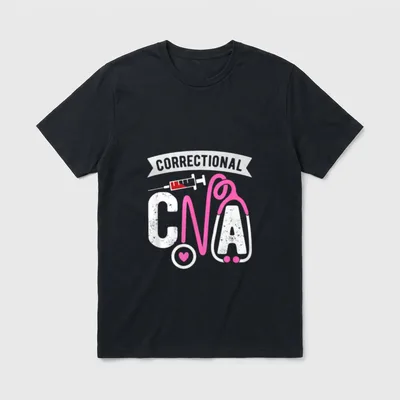 Correctional CNA Certified Nursing Assistant T-Shirt – Classic T-Shirt in Black