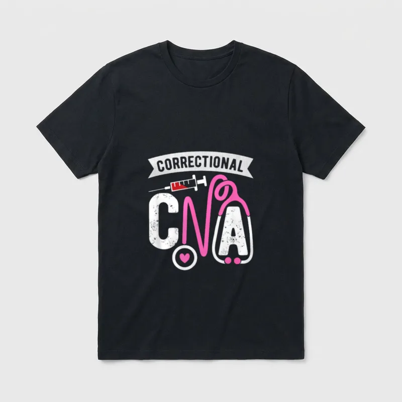 Correctional CNA Certified Nursing Assistant T-Shirt – Classic T-Shirt in Black