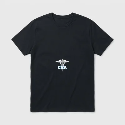 CNA Caduceus Medical Symbol Nurse Certified T-Shirt – Classic T-Shirt in Black