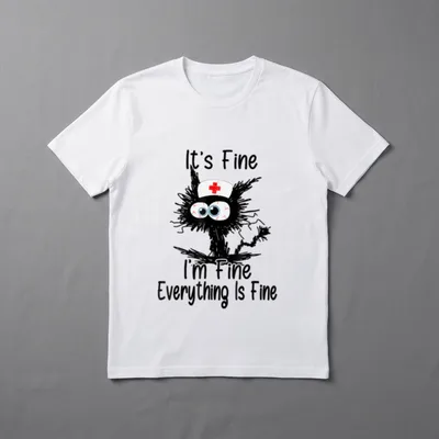 Everything Is CNA Life Funny Nurse T-Shirt – Classic T-Shirt in Black