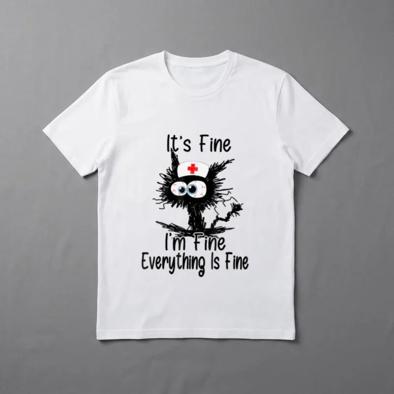 Everything Is CNA Life Funny Nurse T-Shirt – Classic T-Shirt in Black