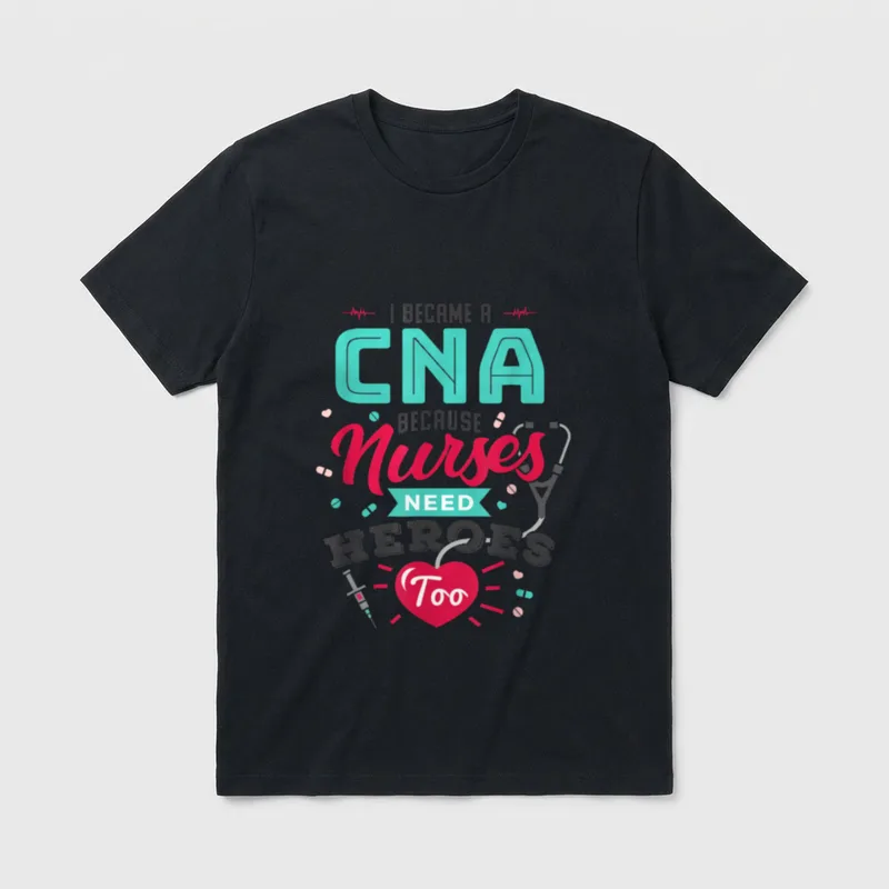 CNA Certified Nursing Assistant Nurses Aide T-Shirt – Classic T-Shirt in Black