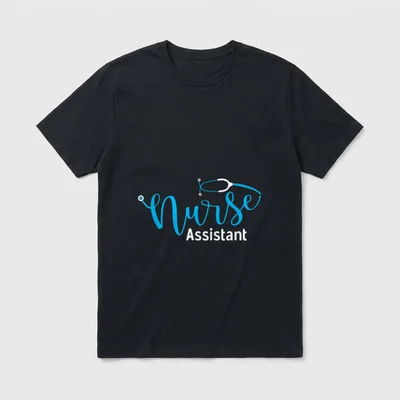 Stethoscope CNA Certified Nurse Assistant T-Shirt – Classic T-Shirt in Black