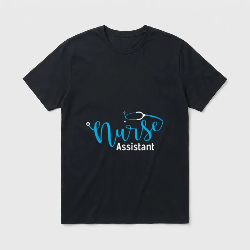Stethoscope CNA Certified Nurse Assistant T-Shirt – Classic T-Shirt in Black