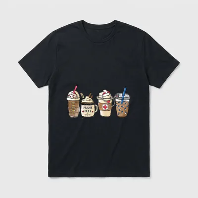 Nurse's Week 2023 Nurse Coffee Life T-Shirt – Classic T-Shirt in Black
