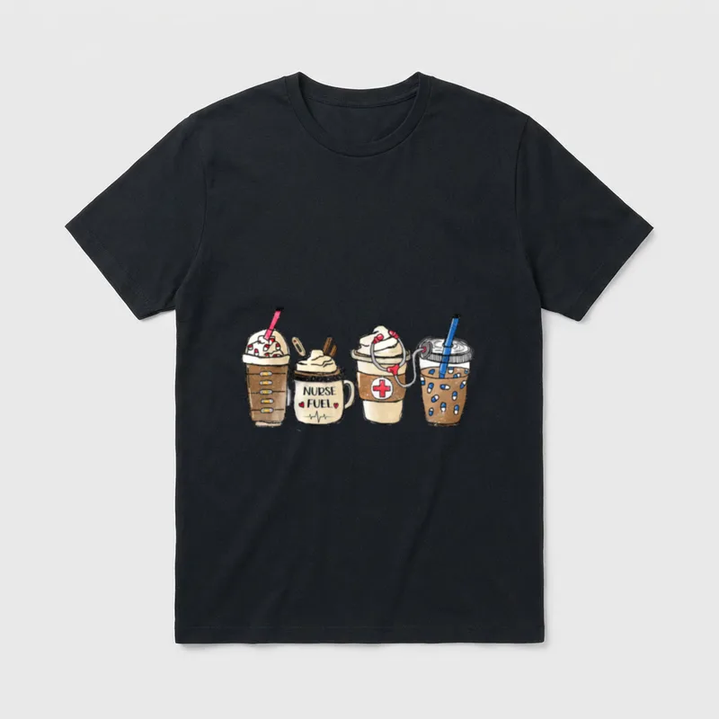 Nurse's Week 2023 Nurse Coffee Life T-Shirt – Classic T-Shirt in Black