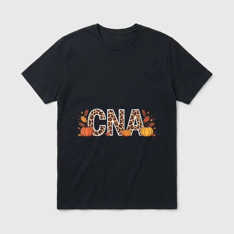 Autumn CNA Fall Certified Nursing Assistant T-Shirt – Classic T-Shirt in Black