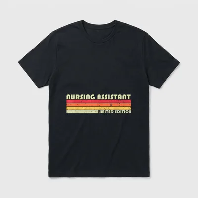 NURSING ASSISTANT Funny Job Title Profession T-Shirt – Classic T-Shirt in Black