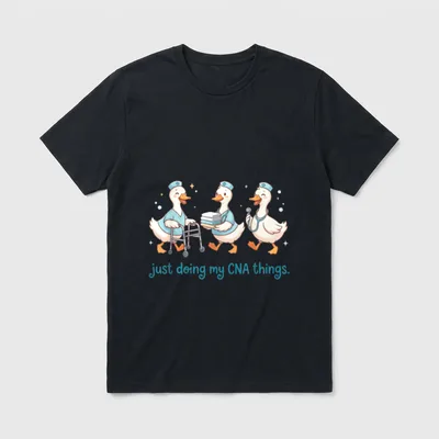 Silly Goose CNA Certified Nursing Appreciation T-Shirt – Classic T-Shirt in Black